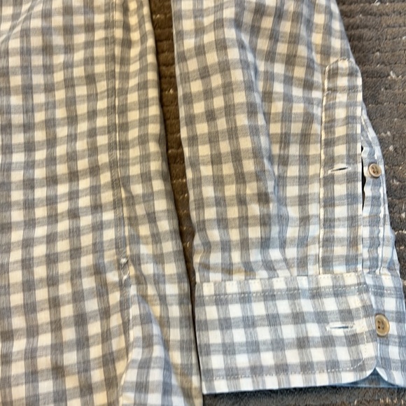 J. Crew mens gray plaid long sleeve shirt. Large - Picture 4 of 9